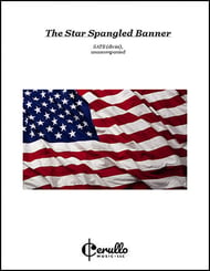 The Star Spangled Banner SATB choral sheet music cover Thumbnail